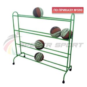 Купить Тележка для мячей мобильная 4 уровня ХИ-МТ14 в Красноуфимске 