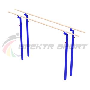 Купить Брусья гимнастические мужские массовые со стеклопластиковыми жердями (уличн. под бетонирование) в Красноуфимске 