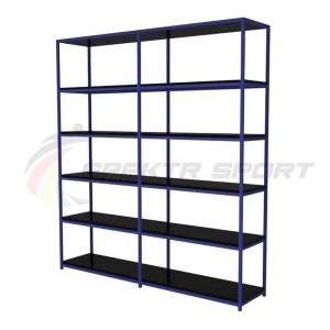 Купить Стеллаж для спортивного инвентаря односторонний двойной (полки фанера) в Красноуфимске 