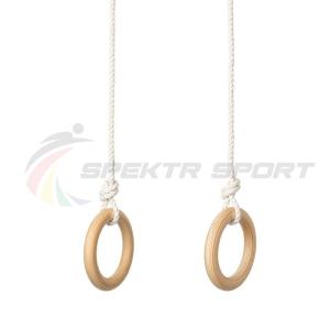 Купить Кольца гимнастические деревянные (фанера 18 мм, покрытие: эмаль, лак или пропитка) в Красноуфимске 