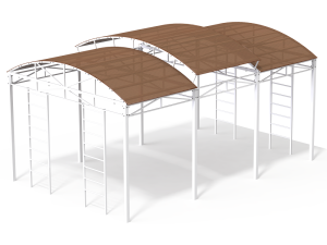 Купить Теневой навес 6х4 м для уличных тренажеров в Красноуфимске 