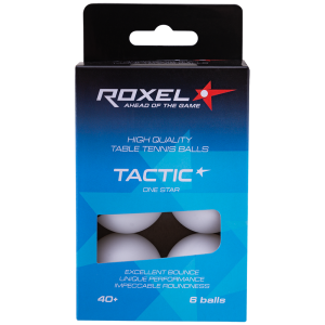 Купить Мяч для настольного тенниса Roxel 1* Tactic, белый, 6 шт в Красноуфимске 