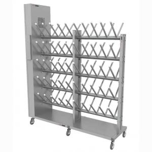 Купить Сушильный стеллаж для обуви "SL2 Лидер -Премиум" мобильный двусторонний 50 пар 2000Х1730Х50мм в Красноуфимске 