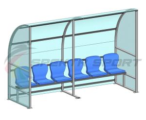 Купить Кабинка для игроков и судей на 6 мест в Красноуфимске 