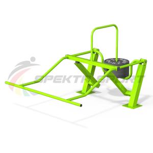 Купить Уличный силовой тренажер для комбинированного жима на верхнюю и нижнюю часть тела, мышцы кора в Красноуфимске 