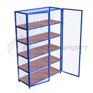 Купить Стеллаж для хранения инвентаря закрытый 2200х500х2500 (разборный) в Красноуфимске 