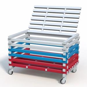 Купить Корзина для хранения инвентаря с закрывающейся крышкой 1200х800х700 мм в Красноуфимске 