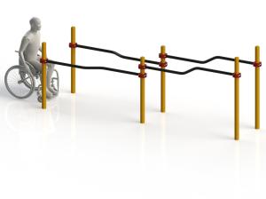 Купить Брусья параворкаут изогнутые разноуровневые WRK-D10_76mm в Красноуфимске 