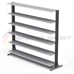 Купить Стеллаж для горных и беговых ботинок (24\40 пар) односторонний мобильный в Красноуфимске 