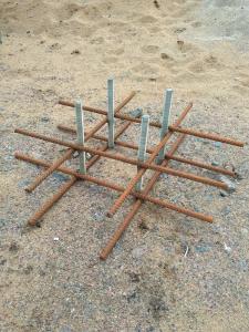 Купить Каркас для заливки бетонной смеси (ёжик) для монтажа уличных тренажеров в Красноуфимске 