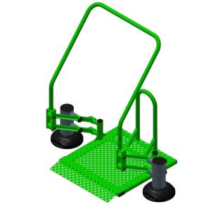 Купить Тренажер уличный для людей с ОВЗ Подтягивание на платформе ТС 1002 в Красноуфимске 