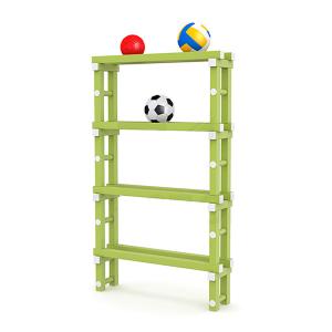 Купить Стеллаж для мячей (для бассейнов) жесткий ПВХ, 1010х260х1660 мм в Красноуфимске 