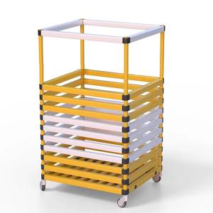 Купить Корзина для хранения инвентаря 600х600х1000 мм ПВХ  (закругленный профиль) в Красноуфимске 