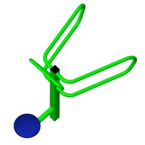 Купить Уличный тренажер взрослый Диск + Брусья ТС 110-2 в Красноуфимске 