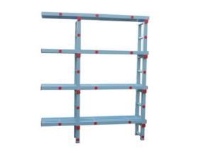 Купить Стеллаж с выступом для плавательного инвентаря, жесткий ПВХ, 1510х374х1810 мм в Красноуфимске 