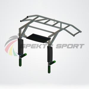 Купить Турник-брусья-пресс Прометей цельносварной с доп. хватами цв. серый в Красноуфимске 