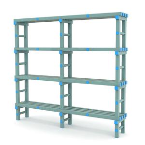 Купить Стеллаж для инвентаря в бассейн жесткий ПВХ 2000х345х1800 мм в Красноуфимске 