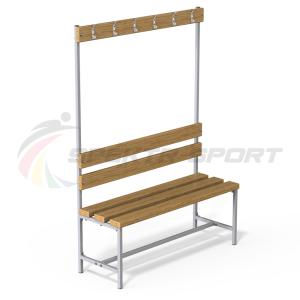 Купить Скамейка с вешалкой для раздевалок (разборная) 1600 мм в Красноуфимске 