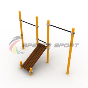 Купить Турники разновысотные Воркаут с лавочкой для пресса SP WRK-36_76mm в Красноуфимске 